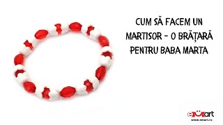 Cum să facem un martisor - o brățară pentru Baba Marta 