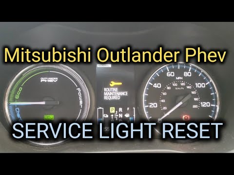 How to reset the service light on a Mitsubishi Outlander Phev
