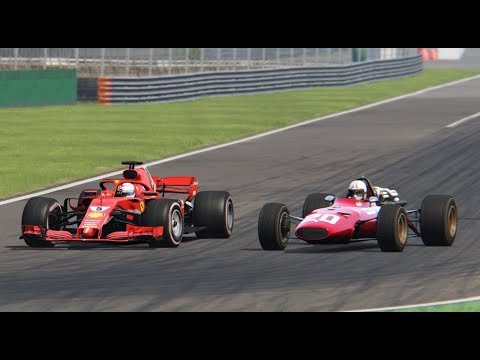 Ferrari F1 2018 vs Ferrari F1 1967 - Monza
