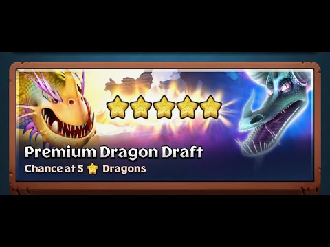 Opening 25 Premium Dragon Drafts || Dragons Titan Uprising