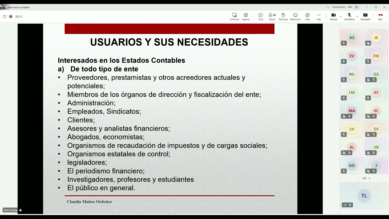Clase de Teoría Contable '''11'' 10/4/2026 (Usuarios y Características de la Información contable)