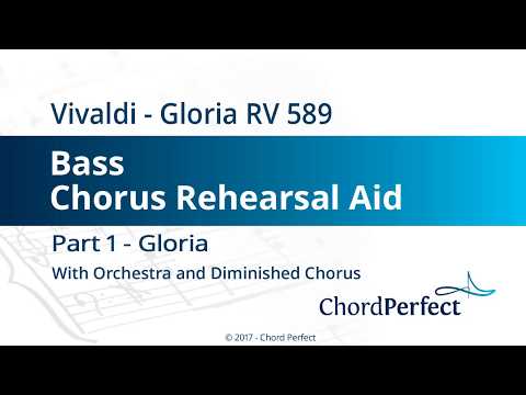 Vivaldi's Gloria Part 1 - Gloria - Bass Chorus Rehearsal Aid