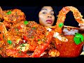 KING CRAB SEAFOOD BOIL MUKBANG SEAFOOD MUKBANG DESHELLED LOBSTER SEAFOOD BOIL ASMR EATING