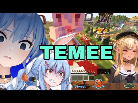 Shiranui Flare Loves To Push People From High Place | Minecraft [Hololive/Eng Sub]