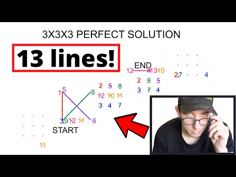 Nine Dot Problem Finally Solved in 3 dimensions 106 years after its publication!