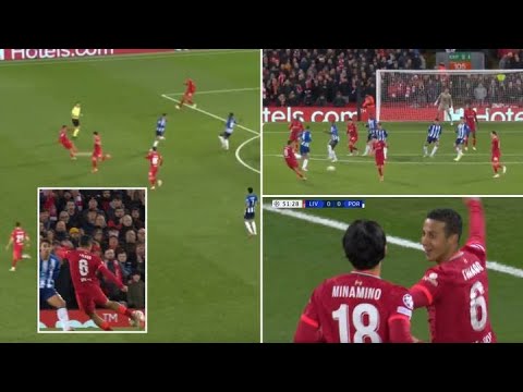 Thiago Alcantara DREAM goal vs Porto from ALL ANGLES | Liverpool 2-0 Porto