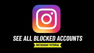 How to See Blocked Accounts on instagram on PC