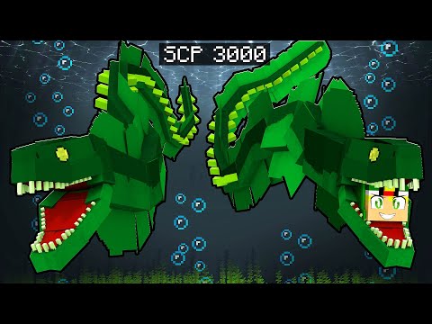 JOGANDO como SERPENTE DO MAR GIGANTE no Minecraft! *scp 3000*