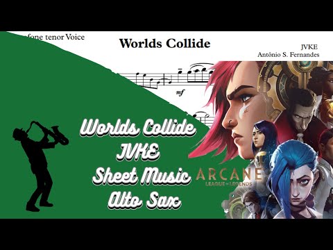 Worlds Collide - JVKE [SheetMusic] Alto Sax PlayAlong