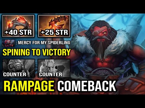 THE BIGGEST AXE EVER Spin to Comeback with EPIC Rampage + Giant's Ring 100% Counter Brood & PL DotA