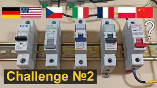 测试 MCB 16A。Eaton、Noark、Gewiss、Legrand、E.Next