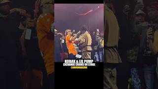 Kodak Black &amp; Lil Pump Exchange Jewelry On Stage 👀💨💯 #kodakblack #lilpump #hiphop