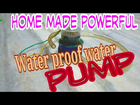 How to make water proof water pump at home | home made submersible pump | water proof | water pump