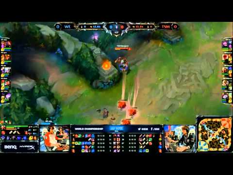 TSM Bjergsen Firstblood vs Team World Elite
