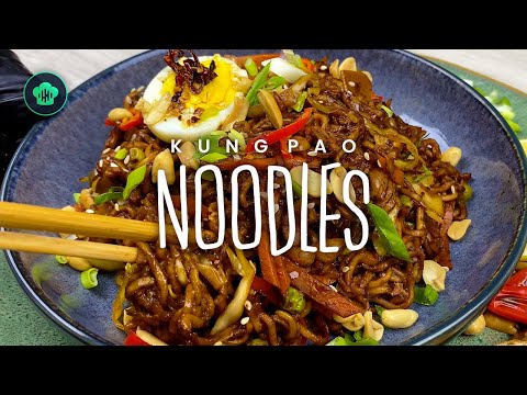 How to Convert INSTANT NOODLES into a Spicy KUNG PAO Stir-Fry in Minutes!