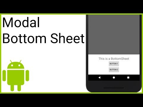 Persistent Bottom Sheet Android Studio Tutorial