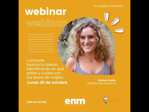 #WebinarFormativo con Andrea Sabio
