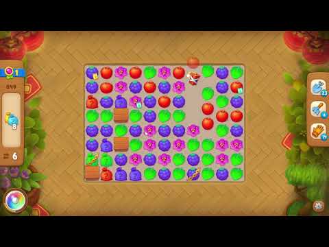 Gardenscapes 849 Level - 18 moves - NO BooSTERS