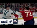 Gotta See It Goalie Fight Breaks Out With Sharks Alex Nedeljkovic And Panthers Sergei Bobrovsky