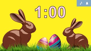 1 Minute Easter Countdown Timer | Happy Music | Alarm