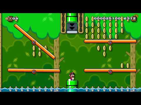 World 3-1 Wobbly Wiggler Woods by 3rd Bunny - Super Mario Maker 2 - No Commentary 1ca