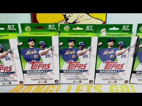 2022 Topps Update Hanger Box (9) Opening - Big Blue & Gold Rookies!!!