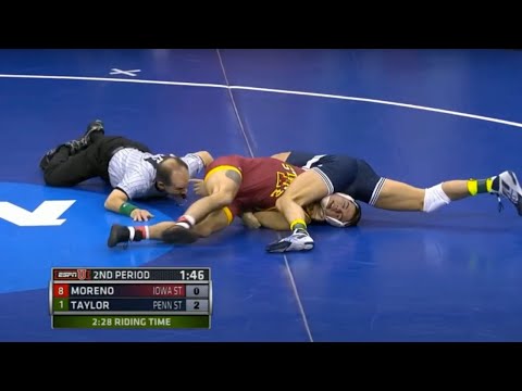 165lbs David Taylor (Penn State) vs Michael Moreno (Iowa State)