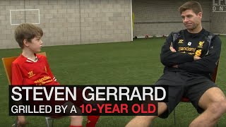 Steven Gerrard wird von 10-Jährigem ausgefragt