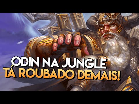 Ele tá roubado demais na JUNGLE! ODIN JG, Ranked Conquista Road to Master, Smite BR