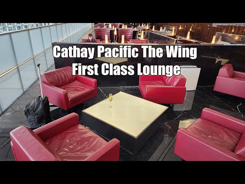 Avaliação do Cathay Pacific First Class Lounge The Wing Hong Kong 4k