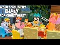 Visit LIFE SIZE Bluey Christmas Display at Myers Shopping Centre in Australia (its bluey real life!)