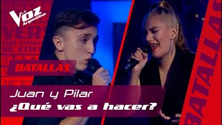 Juan Portella vs. Pilar Suárez - &quot;Qué vas a hacer&quot; – Batallas – La Voz Argentina