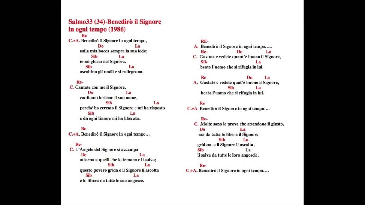 BENEDIRO' IL SIGNORE IN OGNI TEMPO (RESUSCITO') KIKO ARGUELLO