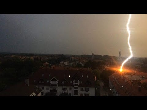 Villám csapott egy házba Kiskunhalas belvárosában