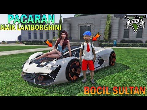 Elementary school boy goes on a date in a Lamborghini - GTA 5 Sultan