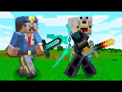 Je FUIS la Police en Devenant INVINCIBLE sur Minecraft ! (Course Poursuite)
