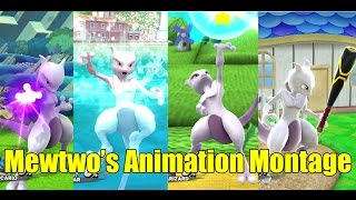 Mewtwo's Various Animations Montage & MUCH MORE (Super Smash Bros Wii U)
