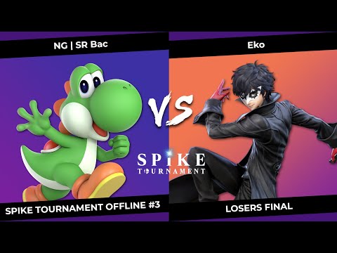 SpikeT Offline #3 Losers Final - NG | SR Bac (Yoshi) VS Eko (Joker/Palutena)