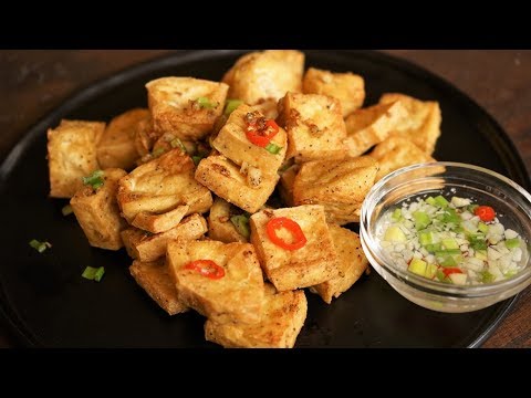 Tofu with Salt, Pepper and Garlic