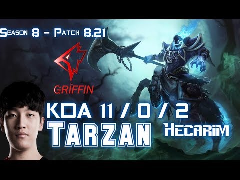 GRF Tarzan HECARIM vs TALIYAH Jungle - Patch 8.21 KR Ranked