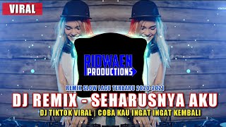 Download lagu DJ SLOW SEHARUSNYA AKU | COBA KAU INGAT INGAT KEMBALI TERBARU (2021) VIRAL TIKTOK | By Ridwaen Pro mp3