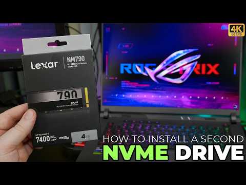 How to Install a Second NVME Drive in the ASUS ROG STRIX G16 Laptop