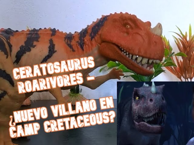 Vídeo relacionado con Jurassic World Ceratosaurus Ruge y Ataca, figura de juguete con movimientos y sonidos, regalo para niños +4 años (Mattel HCL92)