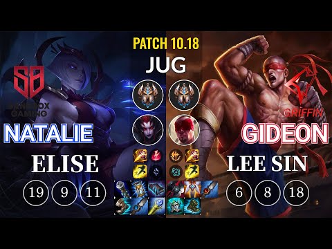 SB Natalie Elise vs GRF GIDEON Lee Sin Jungle - KR Patch 10.18
