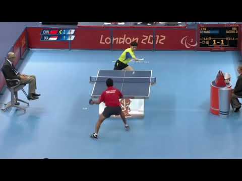 Table Tennis - CHN VS INA - Men's Singles - Class 10 Semi Final - London 2012 Paralympic Games