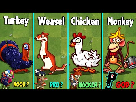 Random 40 Pair Team Plant vs 200 Animal Zombies - Who Will Win? - PVZ 2 Battlez