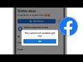 This Content Isn T Available Right Now On Facebook 2025