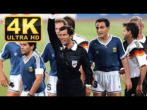 West Germany - Argentina 1990 Full Highlights | 4K ULTRA HD 60 fps |