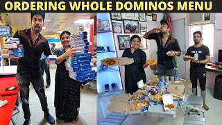 I Ordered THE ENTIRE DOMINOS MENU 😹 *CHallenge*