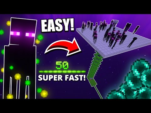 NEW! Enderman XP Farm Minecraft 1.21+ [JAVA + BEDROCK]